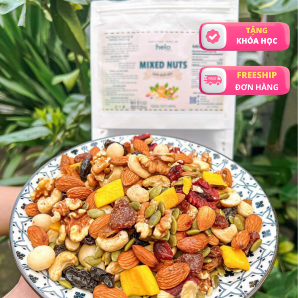 Granola Mixnut Helo Food – Mix hạt giòn thơm, năng lượng sạch mỗi ngày