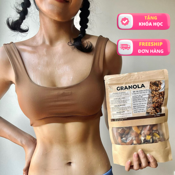 Granola Vị Nguyên Bản Truyền Thống – Giòn Ngon Healthy, Ăn Kiêng Chuẩn Gu Mẹ Bỉm & Dân Văn Phòng