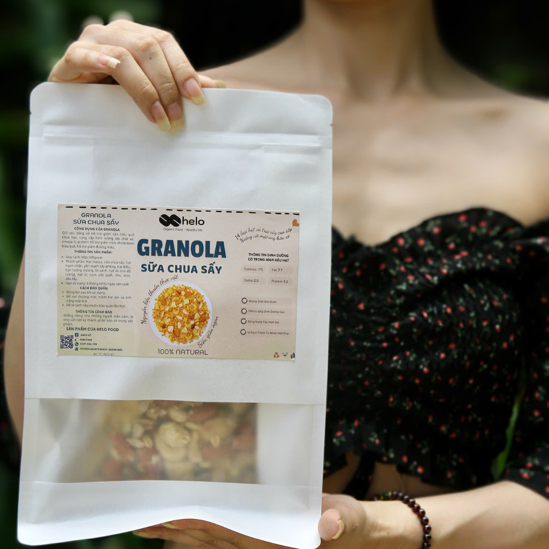 Granola Sữa Chua Sấy Helo Food